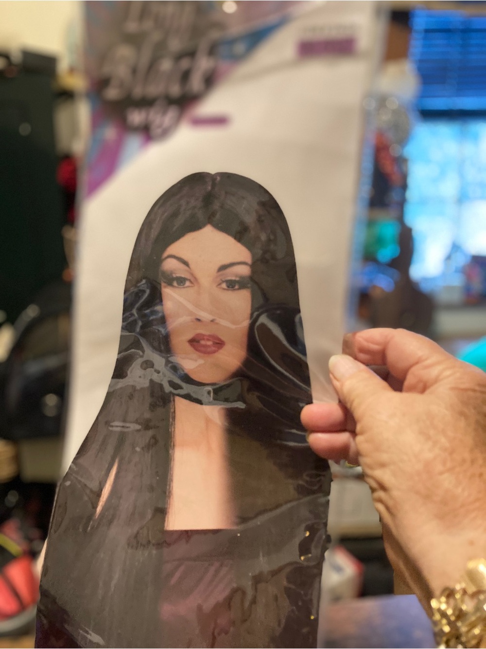 Vintage Forum Novelties long black wig